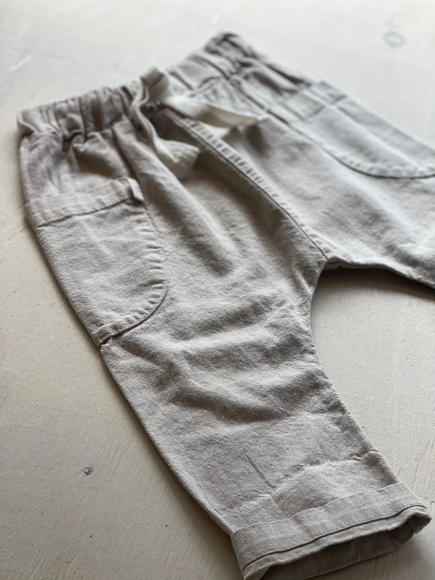 Pantalons évolutifs en lin 1-3T, par Little Yogi