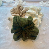 Chouchou en tricot - Vert forêt