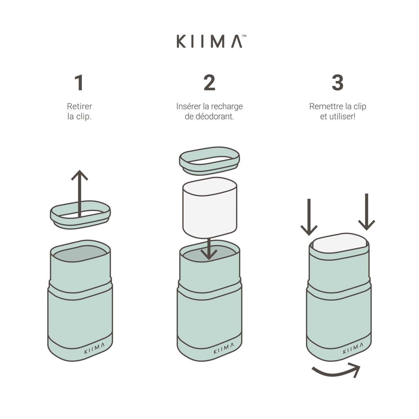 Recharge de déodorant - Sauge, eucalyptus et cèdre