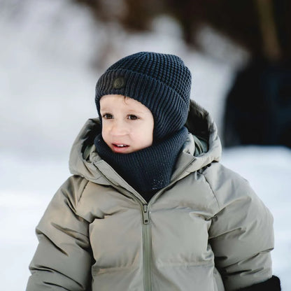 Tuque en tricot doux - Black Ink