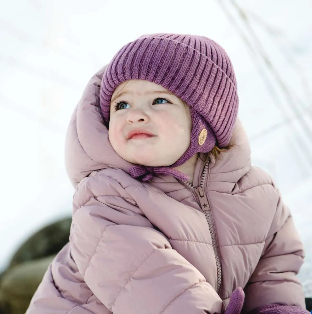 Tuque en tricot doux - Orchid
