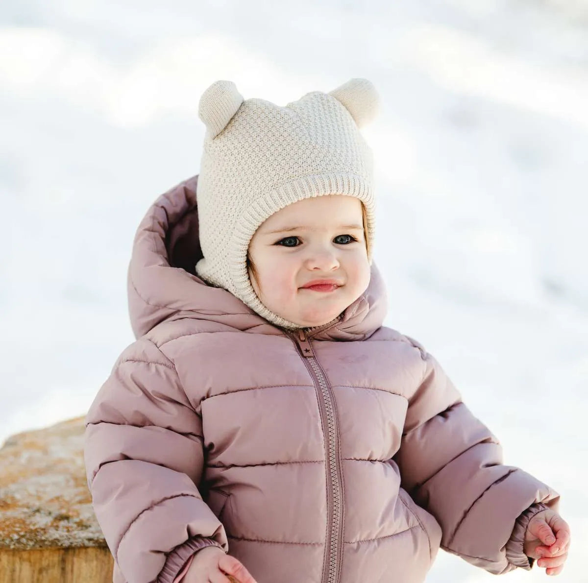 Cagoule en tricot doux - Moon Beam