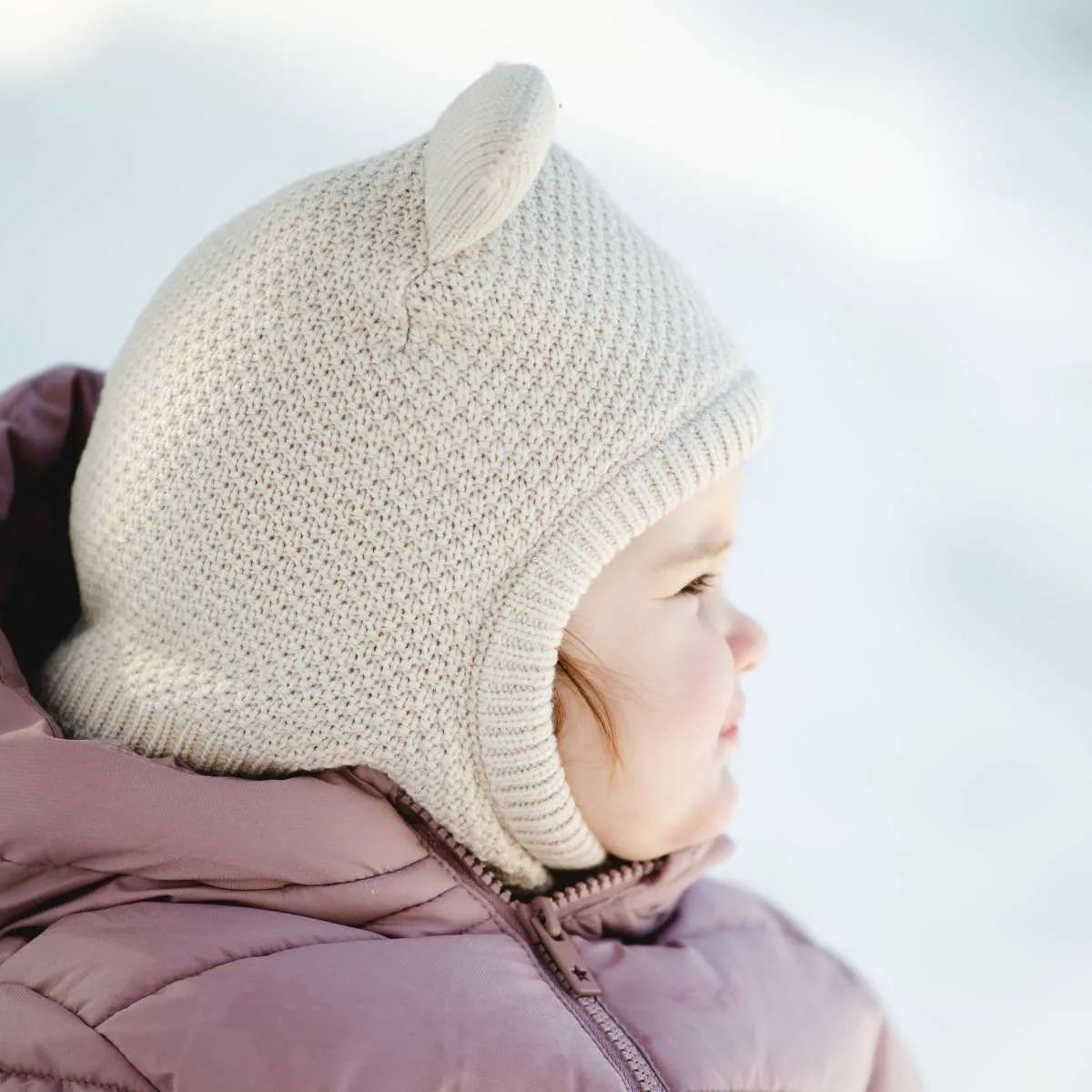 Cagoule en tricot doux - Moon Beam