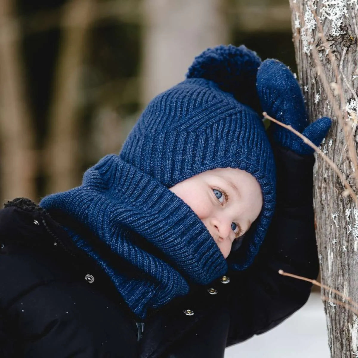 Cache-cou en tricot doux - Pine