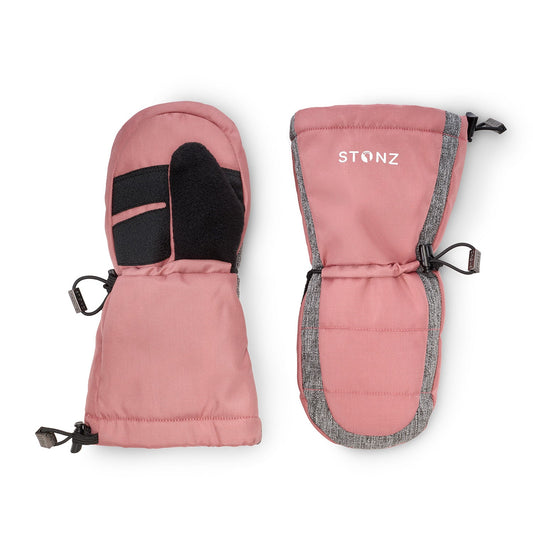 Mitaines pour enfants - Dusty Rose/Heather Grey