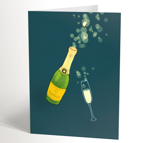 Carte de souhaits - Champagne