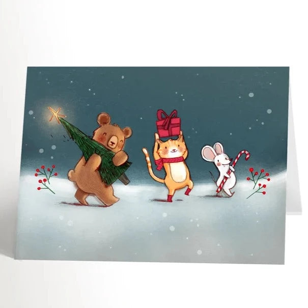 Carte de souhaits - Parade de Noël