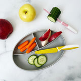 Assiette divisée à ventouse - Gris