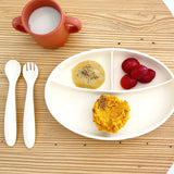 Assiette divisée à ventouse - Gris