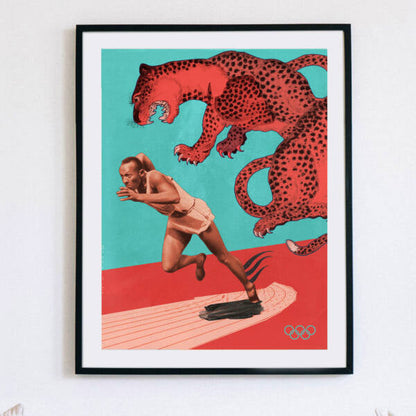 Illustration décorative - Jesse Owens