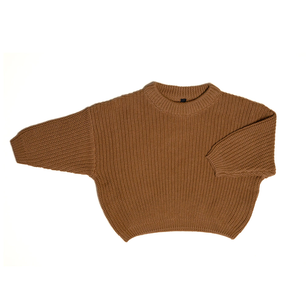 Chandail en tricot surdimensionné - Chestnut