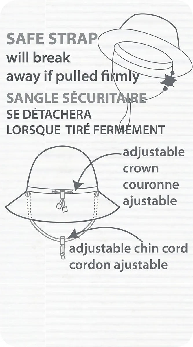 Chapeau avec protège-cou - White