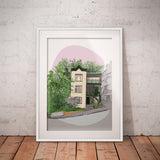 Illustration décorative - Maisonette verte