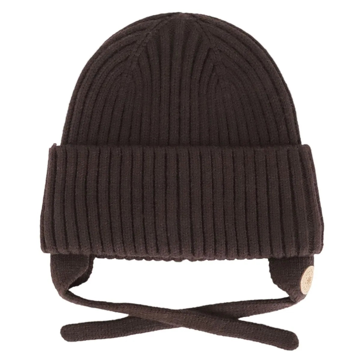 Tuque en tricot doux - Coffee