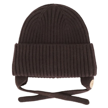 Tuque en tricot doux - Coffee