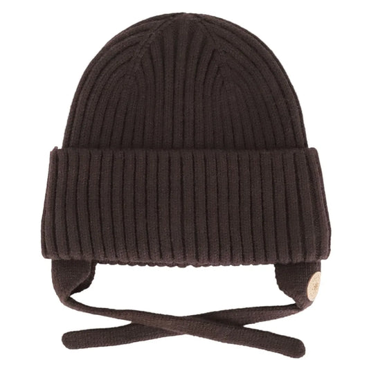 Tuque en tricot doux - Coffee
