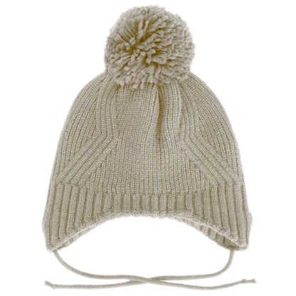 Tuque en tricot doux - Almond