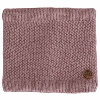 Cache-cou en tricot doux - Rose Cendre