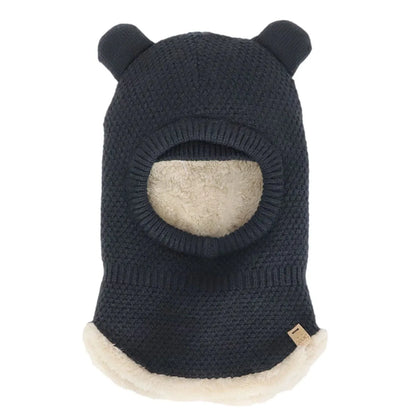 Cagoule en tricot doux - Black Ink