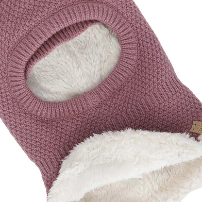 Cagoule en tricot doux - Nostalgic Pink