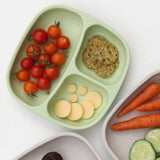 Assiette divisée en plastique recyclé - Collection Naturals