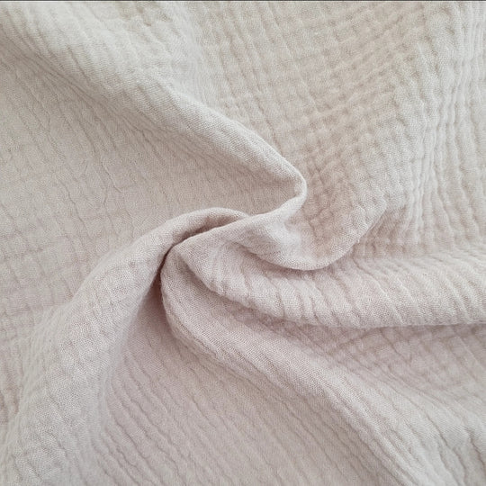 Couverture en mousseline de coton bio - Taupe