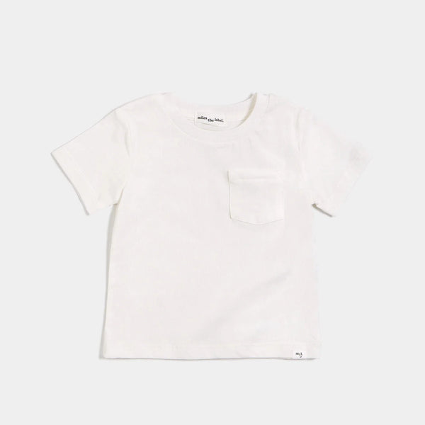 T-Shirt à poche - Off White