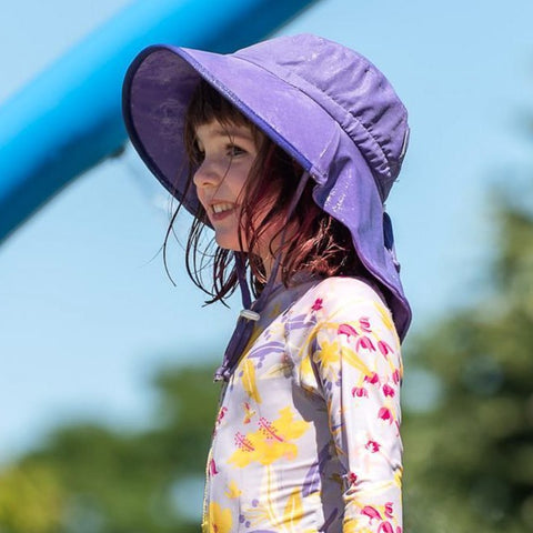 Chapeau de protection solaire Aqua-Dry Adventure - Purple