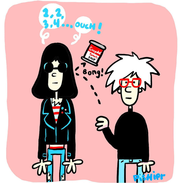 Autocollant - Ramones vs Warhol