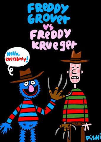 Illustration décorative encadrée - Freddy vs Freddy