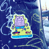 Autocollant - Skating Monster