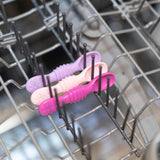 Cuillère d'apprentissage en silicone - Lollipop Fuchsia