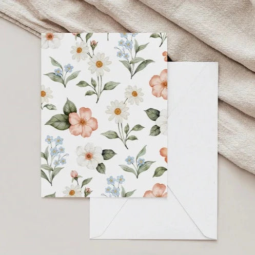 Carte de souhaits - Champ de fleurs sauvages