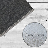 Couche plate en French Terry Anna - Charcoal