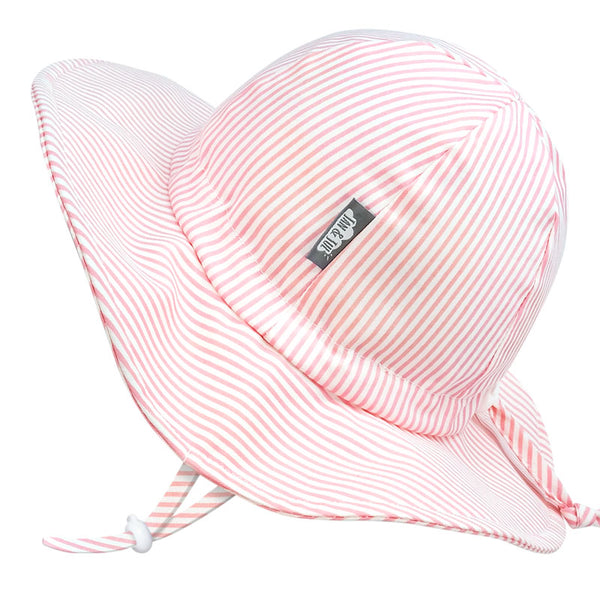 Chapeau de protection solaire Floppy - Pink Stripes