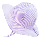 Chapeau de protection solaire Floppy - Purple Stripes