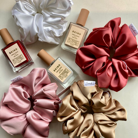 Chouchou en satin - Gold