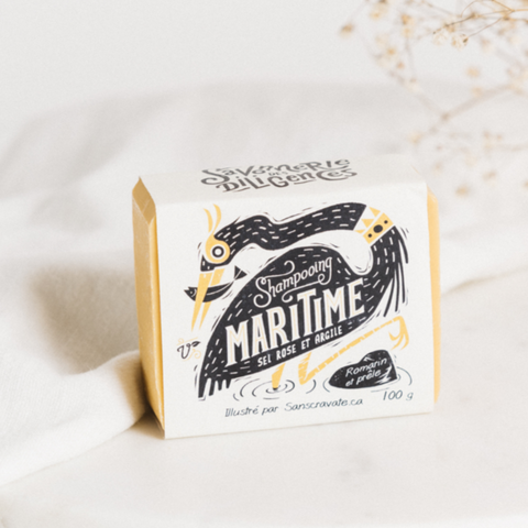 Shampooing sel rose et argile Maritime - Les Trappeuses