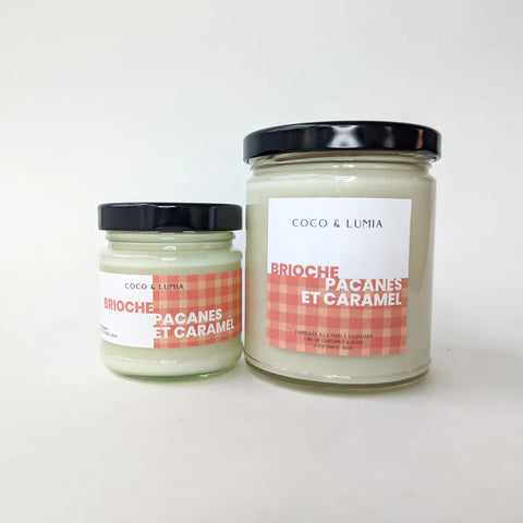 Bougie coco et soya - Brioche pacanes et caramel