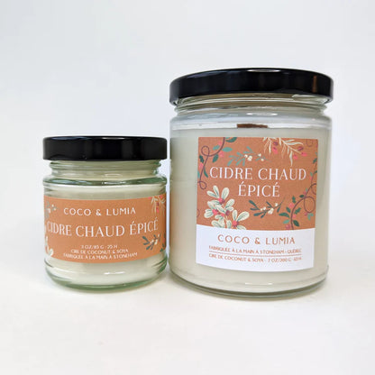 Bougie coco et soya - Cidre chaud épicé