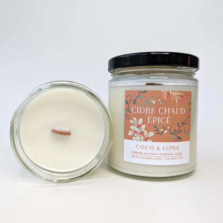 Bougie coco et soya - Cidre chaud épicé