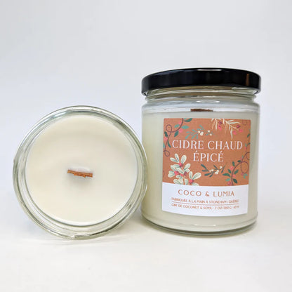 Bougie coco et soya - Cidre chaud épicé