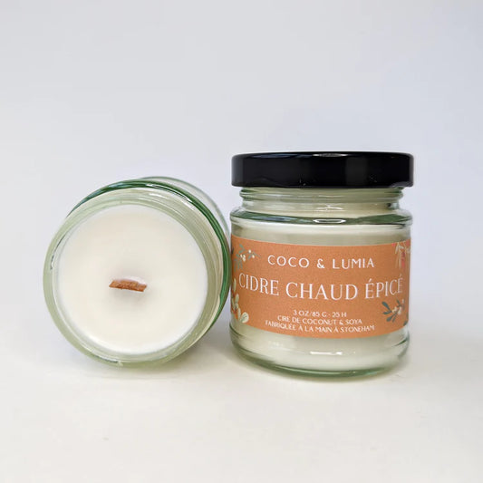 Bougie coco et soya - Cidre chaud épicé