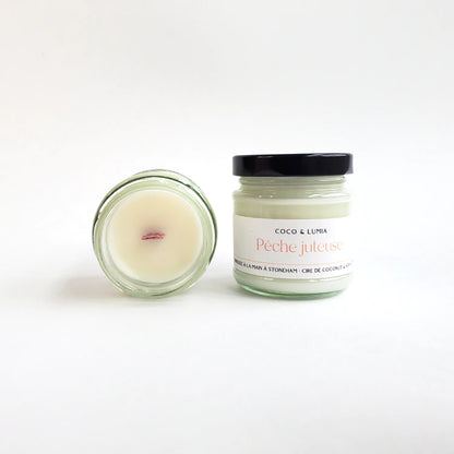 Bougie coco et soya - Pêche juteuse