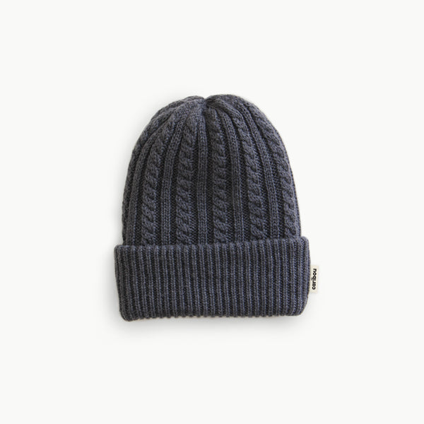 Tuque en laine mérinos - Graphite