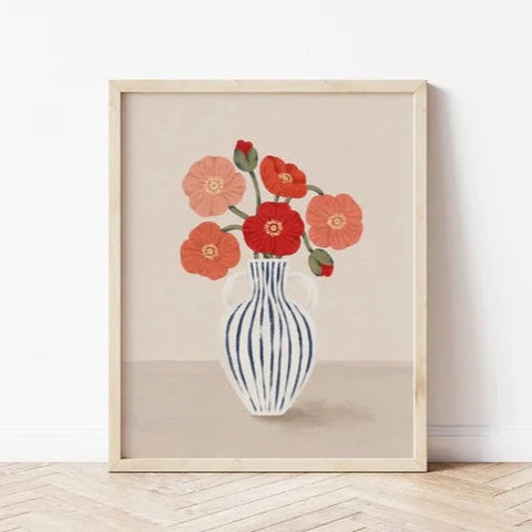 Illustration décorative - Bouquet de pavots
