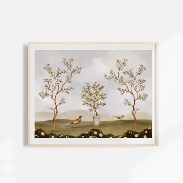 Illustration décorative - Jardin à l'anglaise