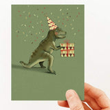 Carte de souhaits - Dinosaure d'anniversaire