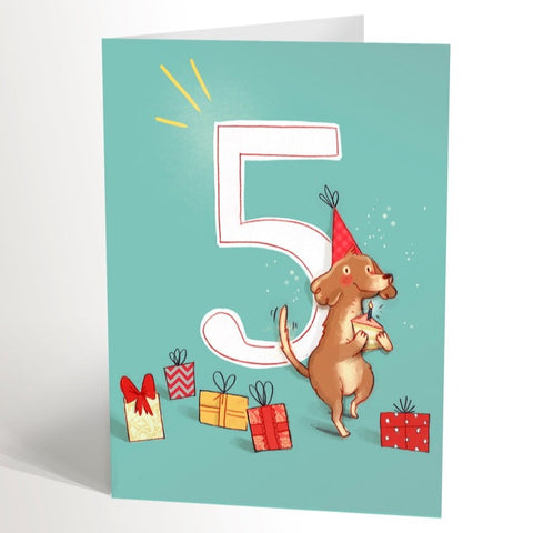 Carte de souhaits - 5 ans