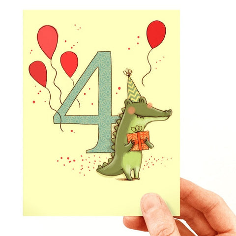 Carte de souhaits - 4 ans